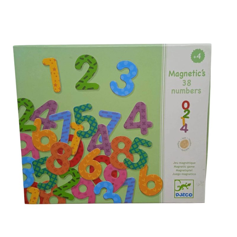 NUMEROS MAGNETICOS X 38 EN CAJA DJECO
