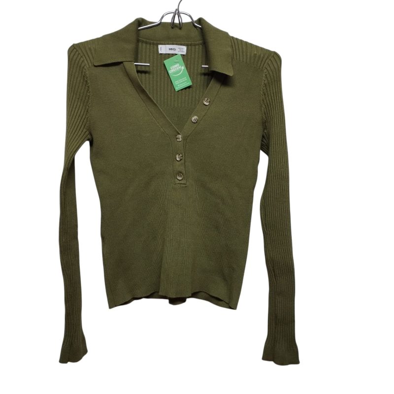 BUZO HILO VERDE MORLEY BOTONES MNG MANGO TS