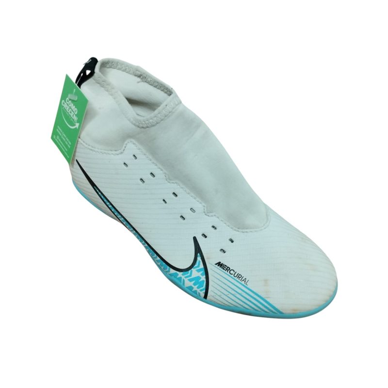 CHAMPIONES FUTBOL CON TAPONES BCO CELESTE NIKE MERCURIAL T 35.5 MCH BR