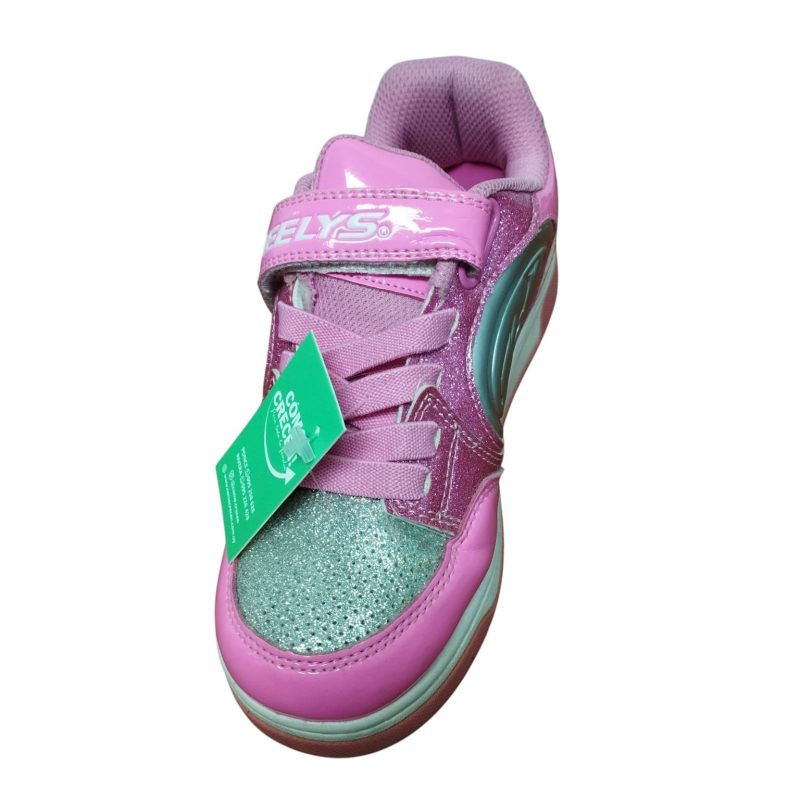 CHAMPIONES PATIN ROSADO PLATEADO HEELYS T33