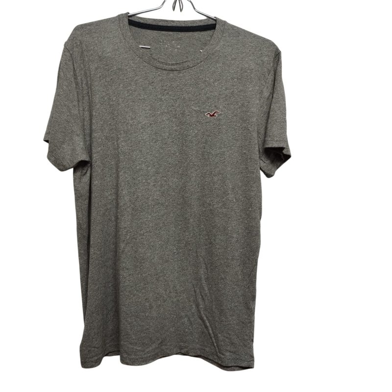 REMERA ALG GRIS GAVIOTA BORDADA HOLLISTER T S AP