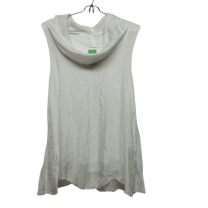 BLUSA TIPO MUSCULOSA BLANCA SATINADA T S AP