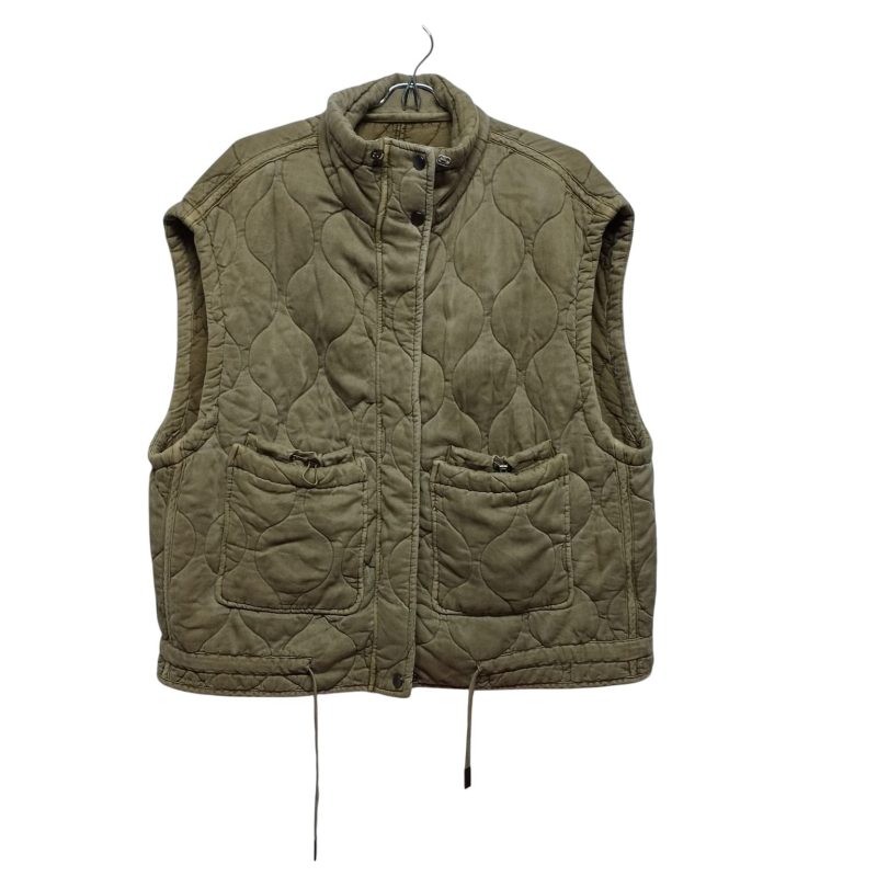 CHALECO TELA CAPITONEADO VERDE SECO ZARA TL