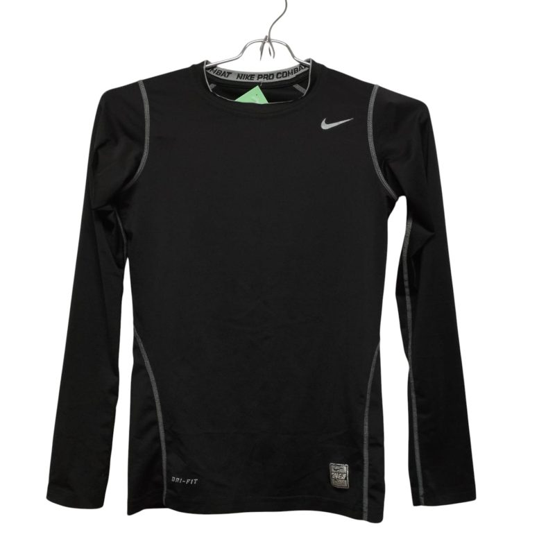 REMERA CAMISETA DEPORTIVA NEGRA TIPO TERMICA NIKE TL/12