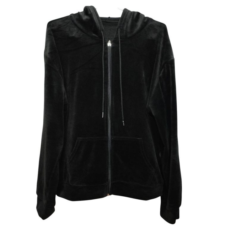 CAMPERA  PIEL DURAZNO NEGRO TM AP