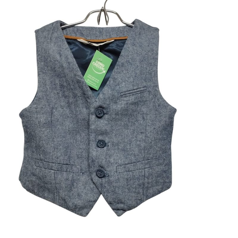 CHALECO AZUL JASPEADO H&M T1/2