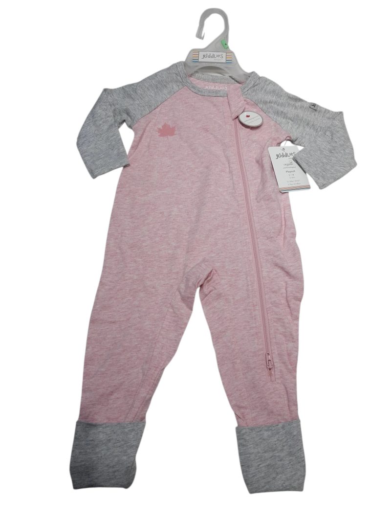 PIJAMA ALG ROSA GRIS JUDDLIES T3/6M NUEVA