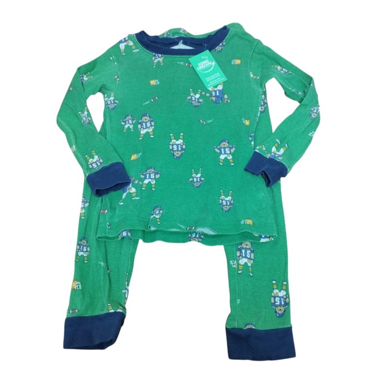 PIJAMA ALG PANT/BUZO VERDE OSOS FUTBOL AMERICANO CARTERS T 3 GT DEC