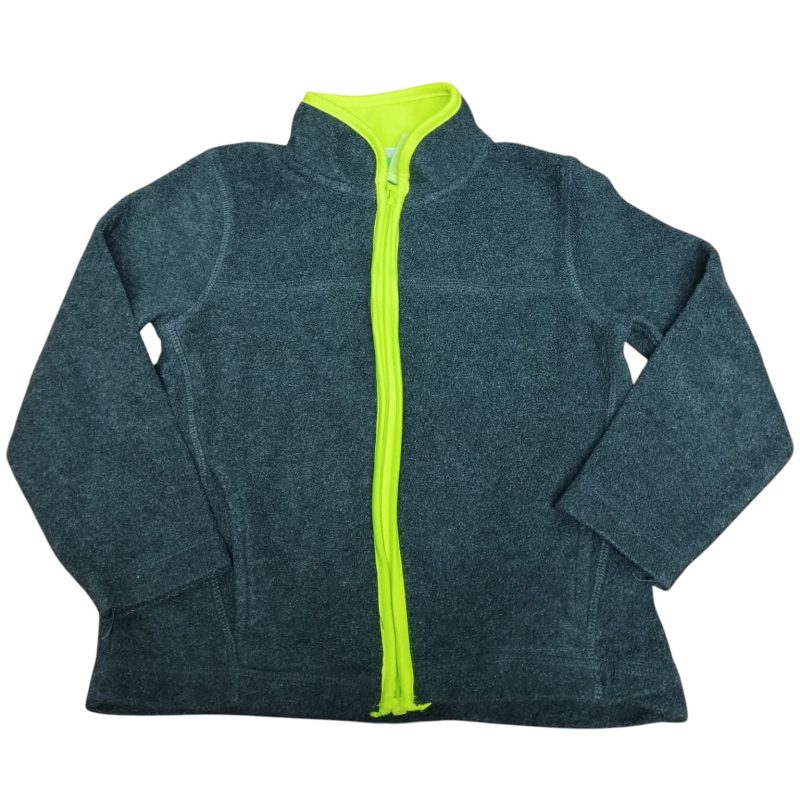 CAMPERA MICROPOLAR GRIS VERDE FLUO BRONZINI T 24-36 M