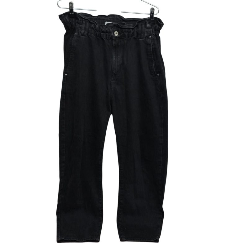 JEAN BAGGY NEGRO ELASTICO ZARA T40