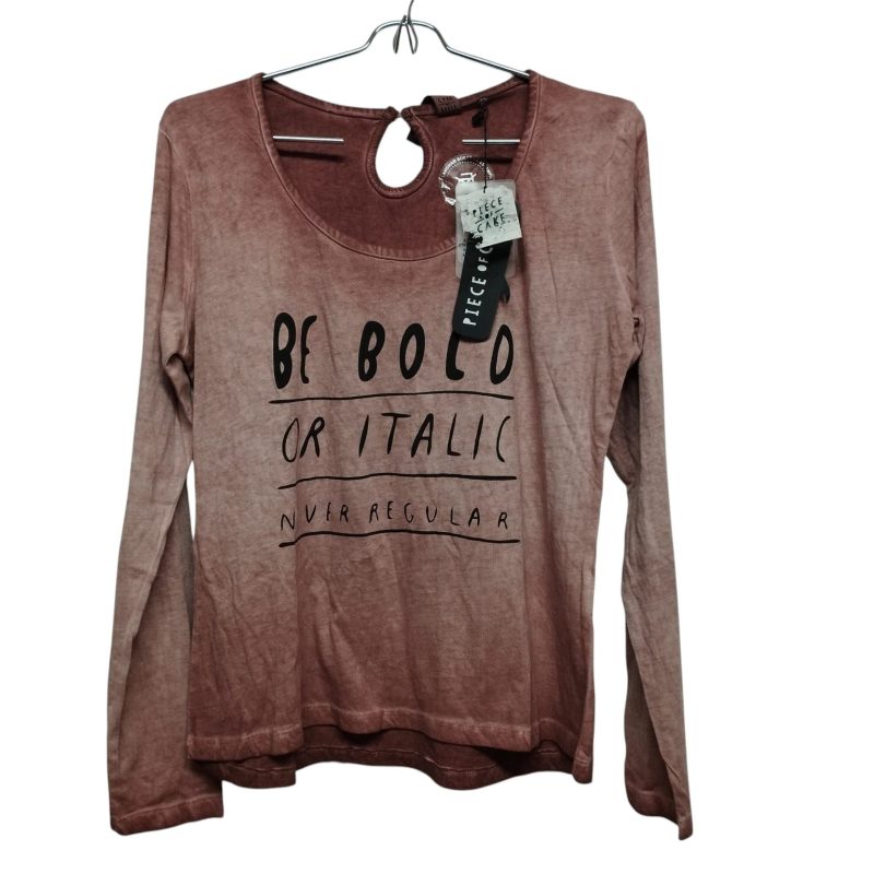 REMERA MARRON BE BOLD PIECE OF CAKE TM NUEVA