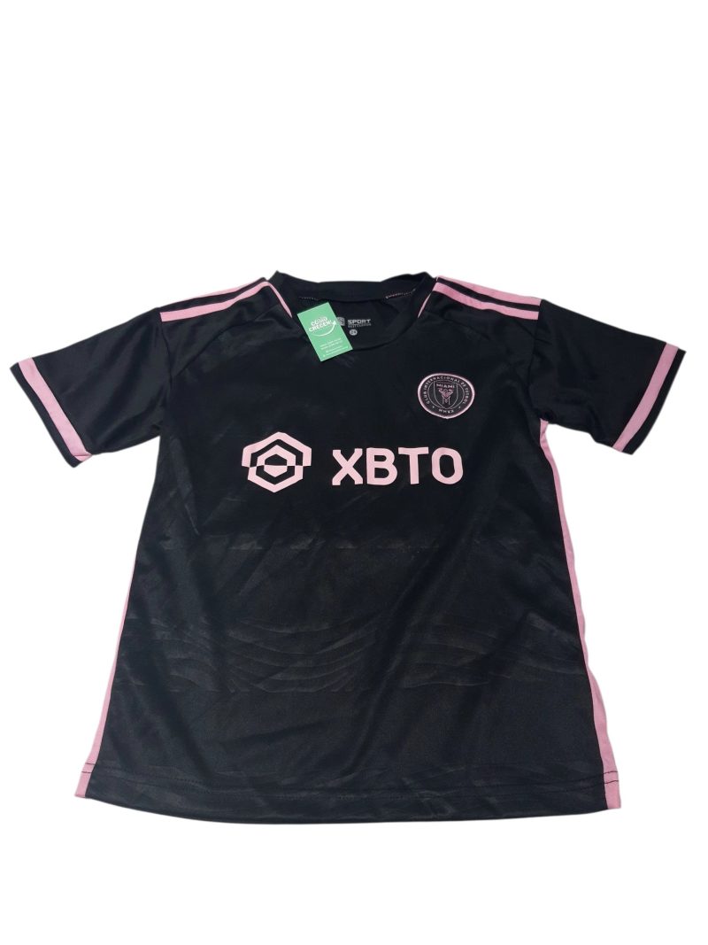 CAMISETA DE FUTBOL NEGRO ROSA MIAMI INT SPORT BEST FASHION T8 AP