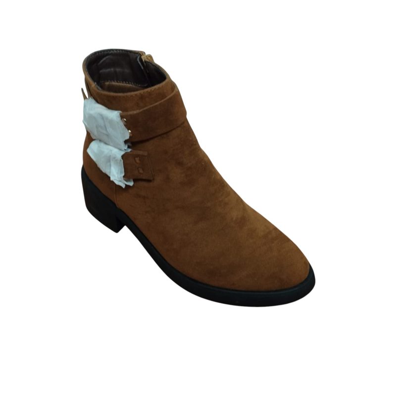 BOTAS CORTAS MARRON SIMIL GAMUZA DANIEL CASSIN T 36 NUEVAS EN CAJA - Imagen 2