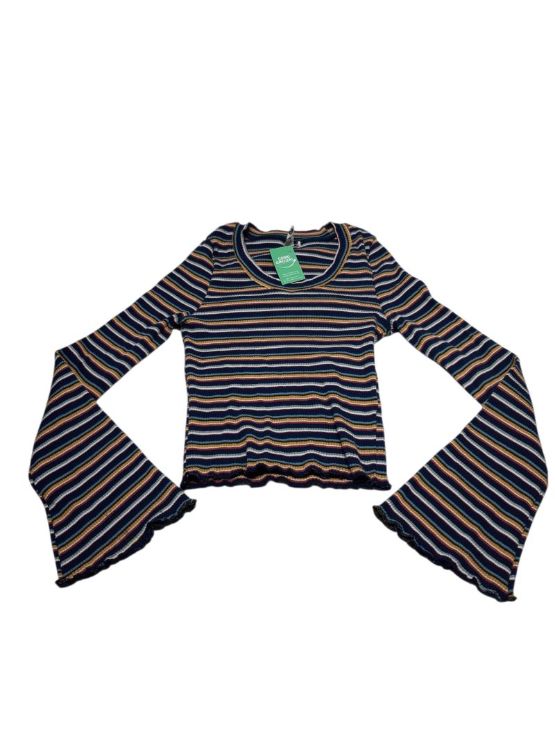 REMERA RAYADA AZUL MOSTAZA MARRON AZUL INDIAN XS 16AP