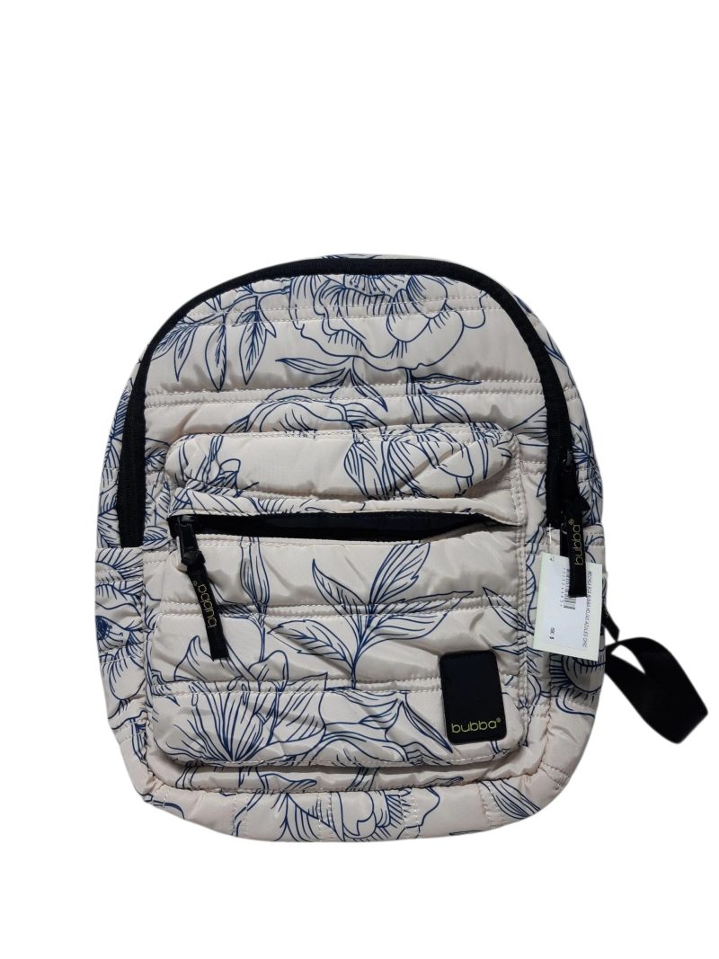 MOCHILA BCA BUBBA HOJAS AZULES CHICA 36CM