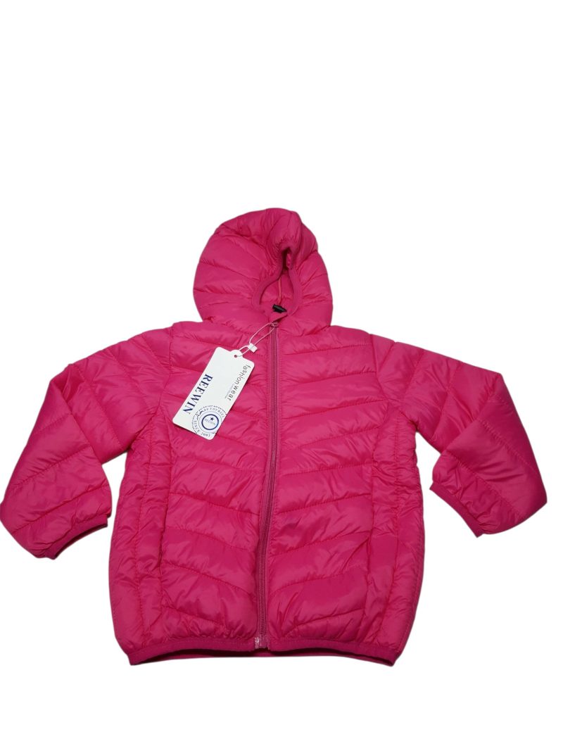 CAMPERA NYLON INFLADITA FUCSIA REEWIN T6 NUEVA