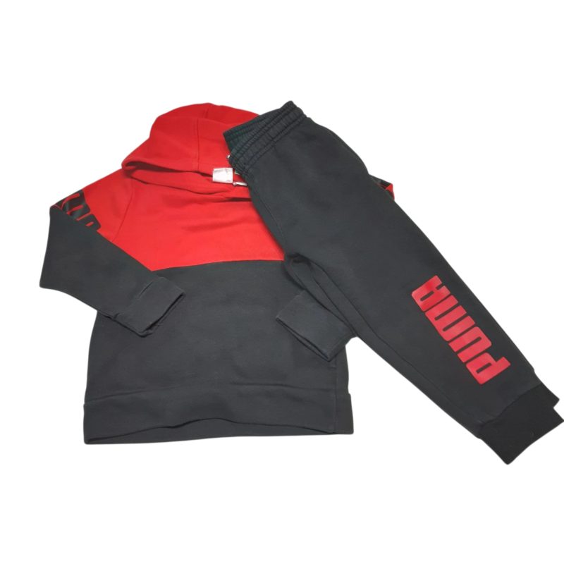 CONJ CANGURO Y JOGG NEGRO ROJO PUMA T4 GT