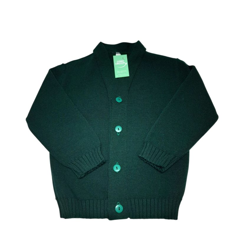 SACO LANA VERDE LISO T4 SIN MARCA