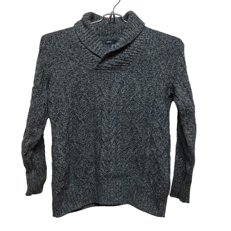 BUZO HILO JASPEADO AZUL GRIS CON CUELLO GAP T S (6-7)