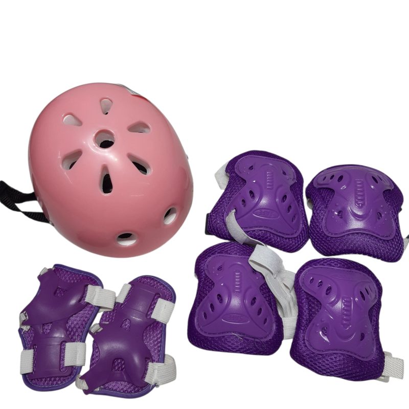 PATINES 4 RUEDAS BCOS ROSA ROLLER DERBY CASCO Y PROTECCIONES T2/33 RAS - Imagen 3