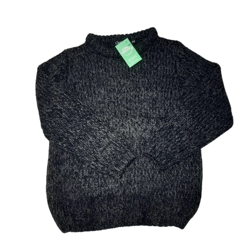 BUZO DE LANA NEGRO GRIS GUAPA 104 T4