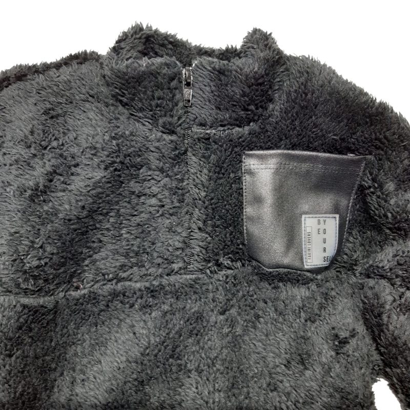 BUZO PELUDITO NEGRO FAKINI T6 NUEVO - Imagen 2