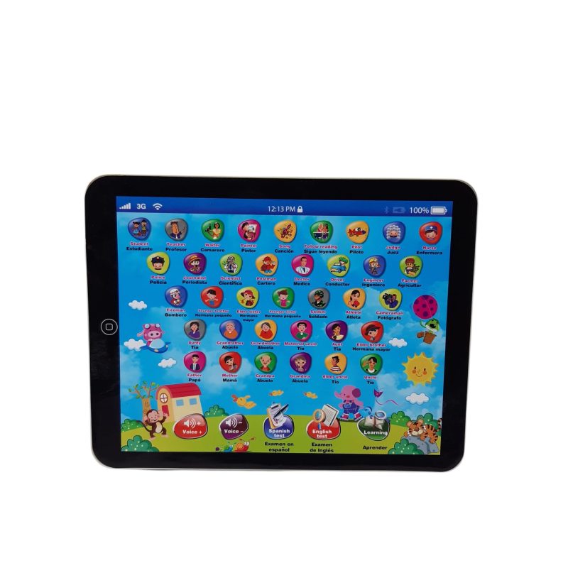 TABLET CON ACTIVIDADES INGLES ESPAÑOL