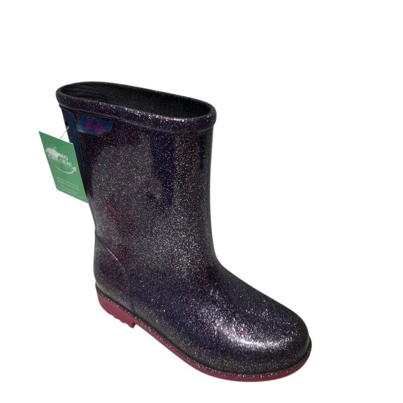 BOTAS DE LLUVIA AZUL ROSADO BRILLOS BARBIE T30 GRENDENE