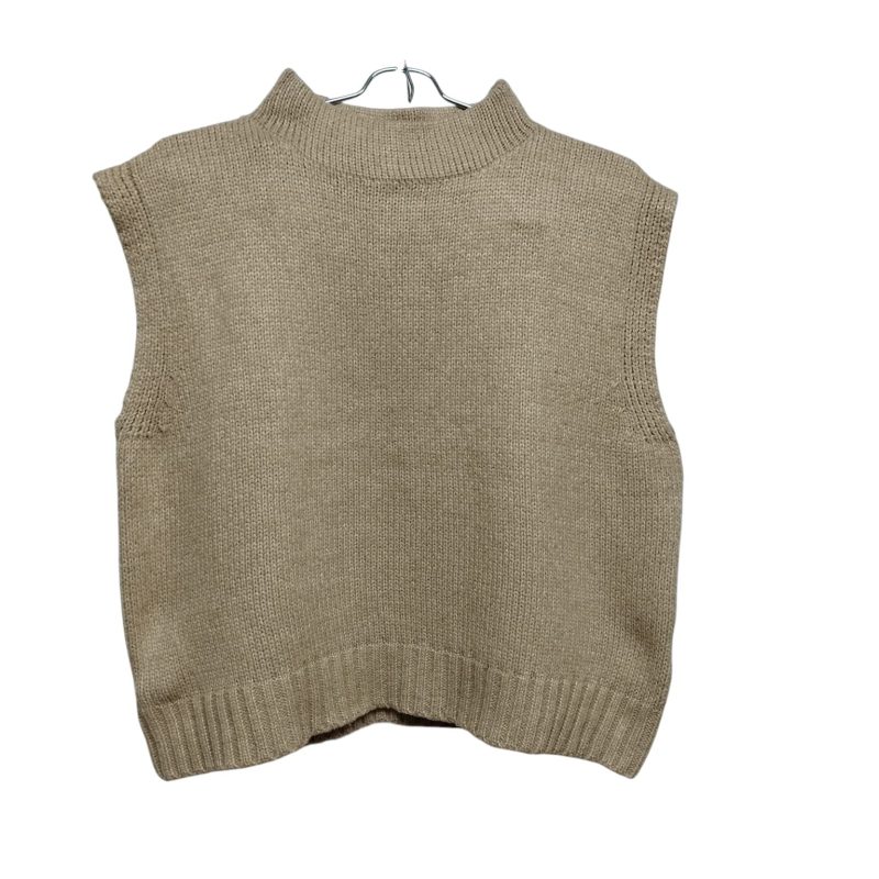 CHALECO LANA BEIGE BAS T M