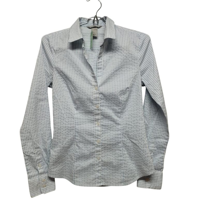 CAMISA A RAYAS BCO CELESTE H&M T 34- S