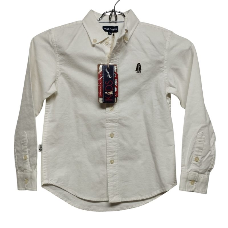 CAMISA BLANCA HUSH PUPPIES T 6 NUEVA