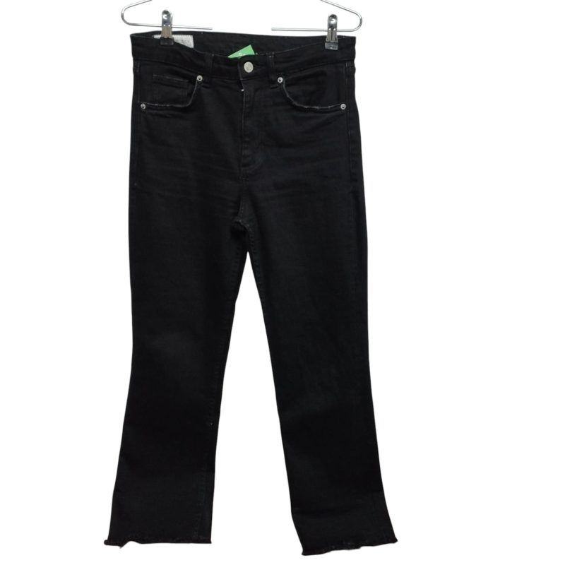 JEAN NEGRO DESFLECADO ZARA T 38