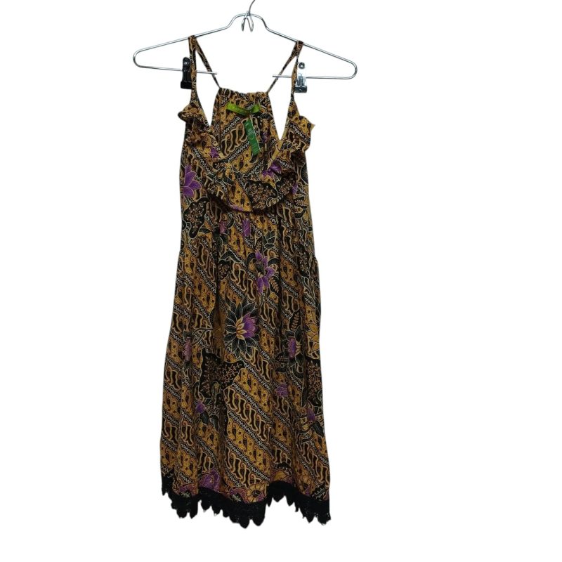 SOLERA MOSTAZA BCO NEGRO LILA FLORES DET BRODERIE RAPSODIA T M