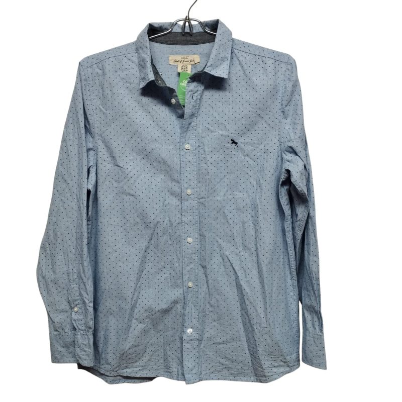CAMISA CELESTE PUNTITOS AZULES H&M T 13-14