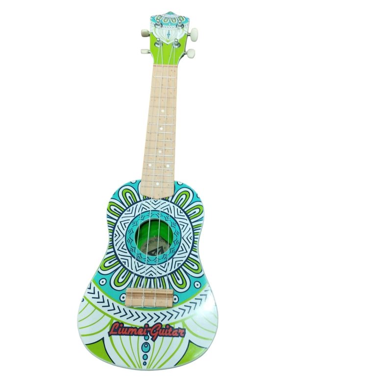 GUITARRA PLASTICO VERDE CELESTE BCA AZUL