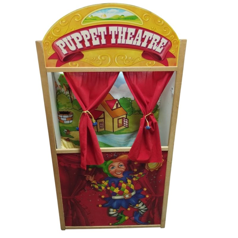 TEATRO MDF PUPPET THEATRECON BANDERIN PAISAJE DET GANCHO ROTO
