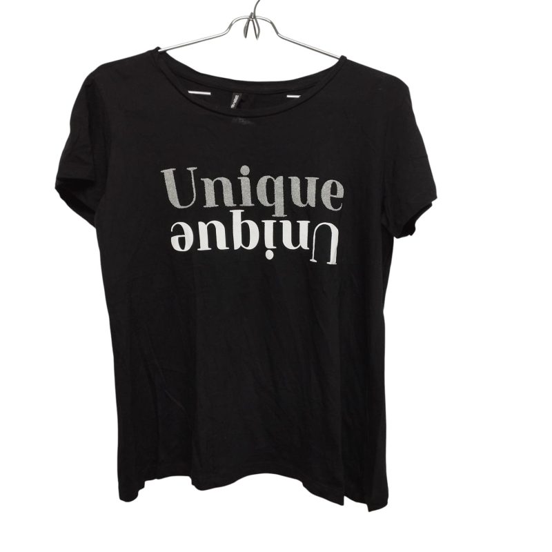 REMERA ALG NEGRO GRIS BCO UNIQUE INDIAN T M