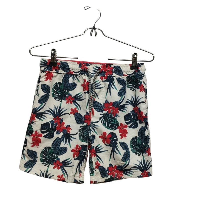 BERMUDA BAÑO BCA FLORES AZUL ROJO FUZARKA T 9-10