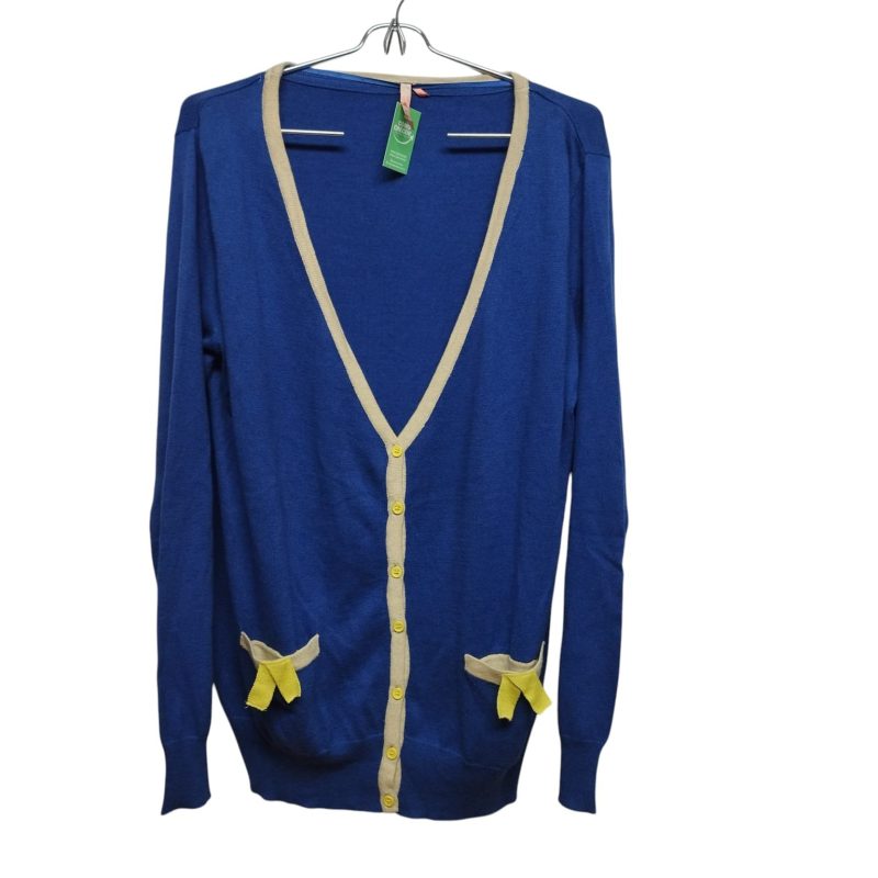 SACO AZUL BEIGE VERDE ESCOTE EN V PIAF T XL