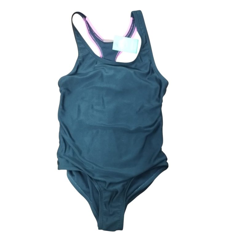 MALLA ESTILO NATACION NEGRO FUCSIA UV 50+ SIN MARCA T 7-8 AP
