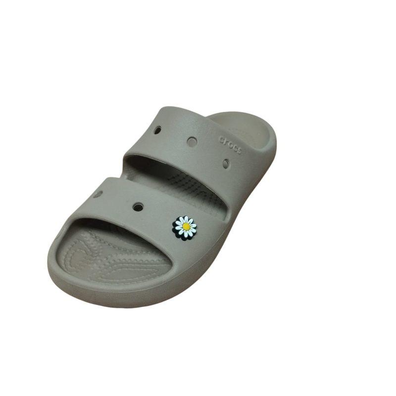 SANDALIA ZUECO GOMA MARRON PIN MARGARITA CROCS T 5-7- 37.5-38 MCH