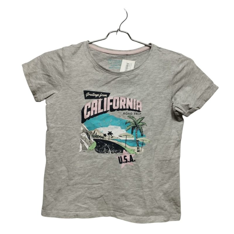 REMERA ALG GRIS CALIFORNIA PALMERAS PRIMARK T 8-9