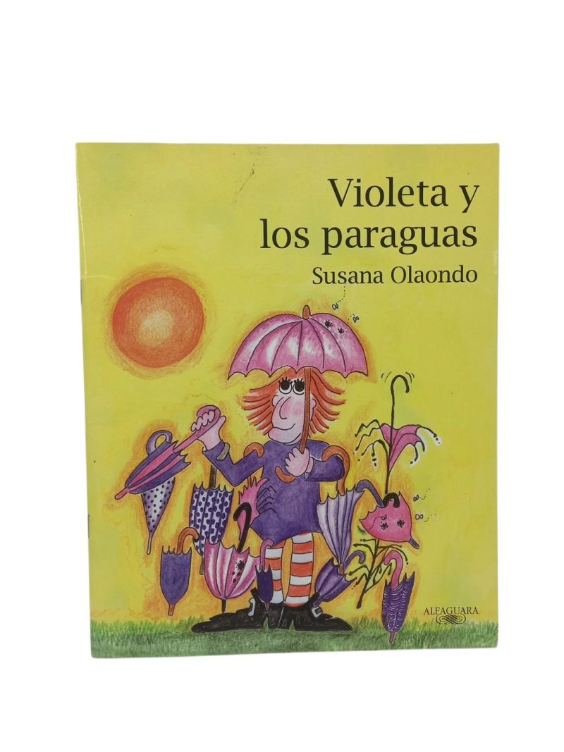 VIOLETA Y LOS PARAGUAS SUSANA OLAONDO manchita en tapa