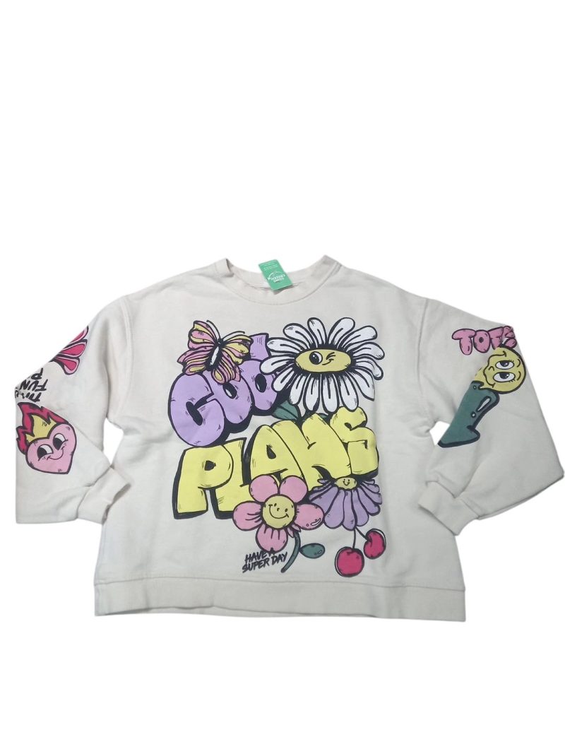 BUZO ALG CREMITA COOL PLAHS FLOR MARIPOSA ZARA T11/12