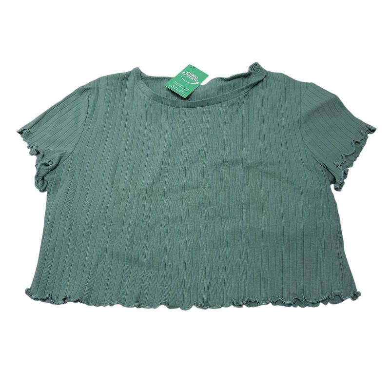 REMERA CORTA VERDE SHEIN T11/12