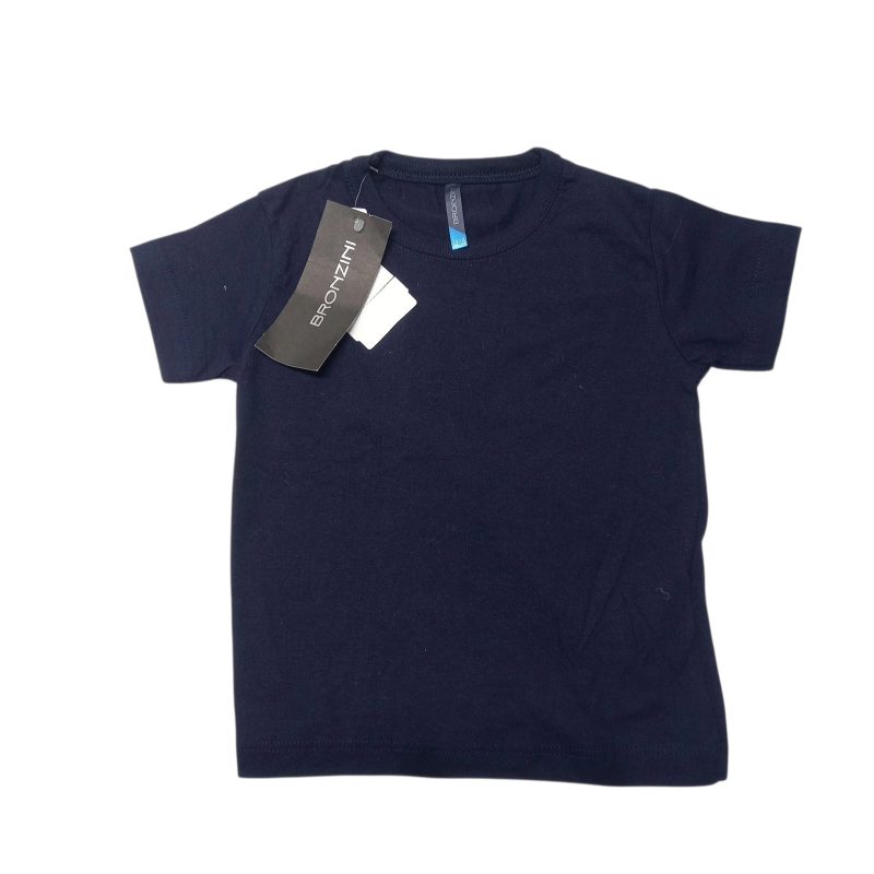 REMERA ALG AZUL LISA BRONZINI T12/18M NUEVA