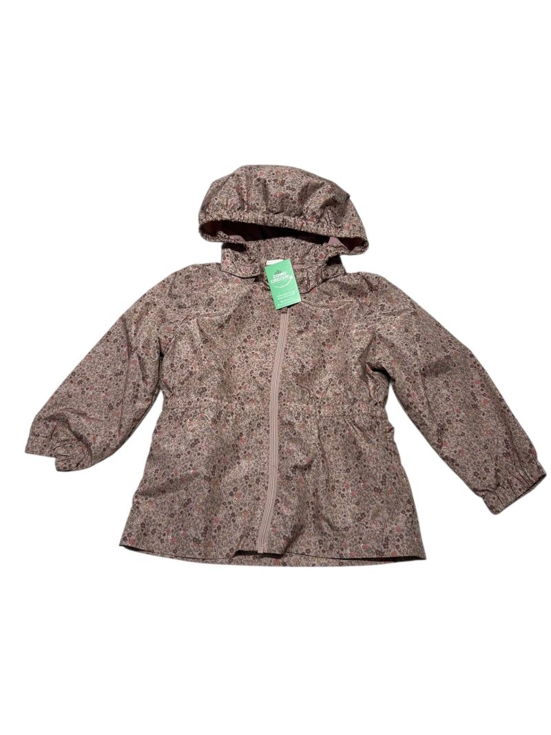 CAMPERA NYLON ROSA VIEJO FLORECITAS H&M T12/18M