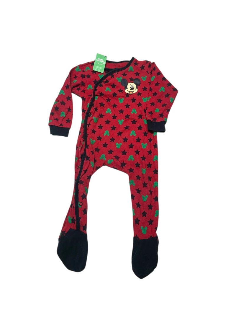 PIJAMA ALG ROJA ESTRELLAS AZUL MICKEY VERDE DISNEY T6/9M FR GT
