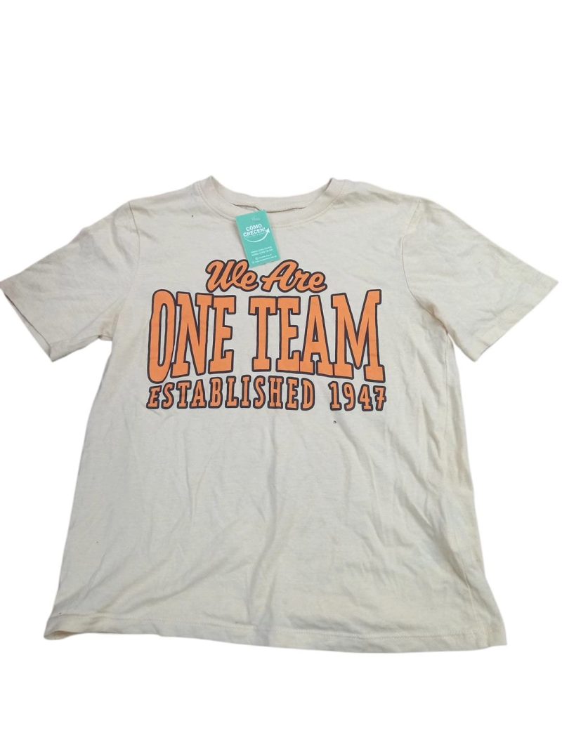 REMERA ALG AMARILLA WE ARE ONE TEAM ESTABLISHED 1947 H&M T7/8