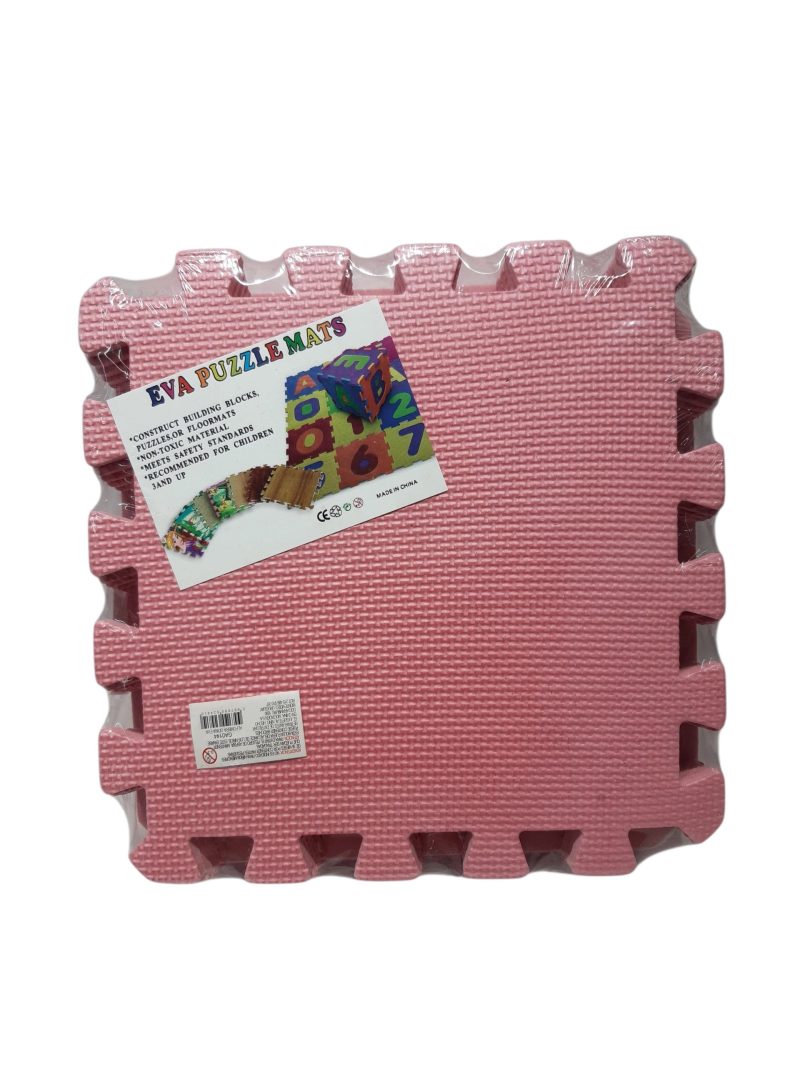 PUZZLE GOMA EVA ROSADO X10